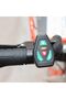 Reflective bicycle backpack 15L LED flash backpack 500mAh cycling USB rechargeable safety bag with signal light, for cycling & running, black - 3