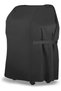 210D Oxford Cloth BBQ Grill Cover (black, 100x60x150cm), waterproof & windproof cover with elastic band & handle.