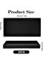 Rectangular silicone bathroom tray, Geschikt voor vanity, bathtub, kitchen 2-piece set, black. - 5