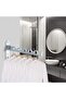 2-Pack Wall-Mount Clothes Racks - Foldable Wardrobe Rods - Clothes Drying Racks - bedrooms - & Laundry Rooms (Silver) - 5