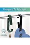 Laundry sheets with clips - clothes hangers - closet organizers - clips for socks, boots, bras, and towels - for bathroom, wardrobe, kitchen, and office - 4 pieces - black - 3