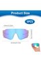 Cycling sunglasses, three-piece set for men and women, road bike sunglasses with UV400 protection, for cycling, motorcycling, running, skiing - 2