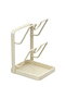 Double-layer kitchen lid rack with drip tray, carbon steel countertop storage rack, for pots, lids, spatulas, and other kitchen utensils