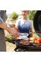 10-piece pack of 7-inch stainless steel serving tongs, suitable for kitchens, baking, grilling, frying, buffets, salads, and barbecues. - 3