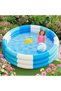 Inflatable Pool - Children's Pool - Blue Baby Pool and Ball Pit - PVC Family Pool for Summer - 145 x 25 cm - 2