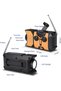 Severe weather alarm radio portable AM/FM shortwave 2000 mAh battery solar powered hand crank charger LED flashlight USB power bank SOS green - 4
