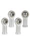 Four M16 ball joints with internally threaded steel ball bearings, SI16T/K ball heads.