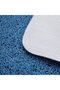 Bath Mats - Anti-Slip Toilet Mat Absorbent Soft Microfiber U-shaped Mat Blue 50x50CM - 2