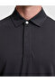 Anthracite Regular Fit Buttoned Polo Neck T-Shirt 50321212-Vr006 - 6