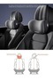 1 Knitted Fabric Ergonomic Neck Support Car Seat Headrest Pillow Adjustable Strap Breathable Anti St - 3