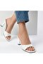 Jova White Patent Leather Heeled Slippers - 4