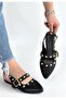Jorwi Black Leather Ballerina Shoes - 2