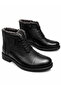 Men's Black Winter Fur-Lined Rubber Sole Stylish Casual Men's Comfortable Boots - 7