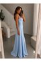 Women's Strappy Low-Cut Corseted Long Stylish Evening Dress - 2