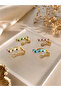 Luna Colorful Stone Wave Ring – Gold Plated Zircon Stone Adjustable Women's Ring with 4 Color Options - 2