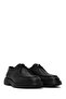 Men's Black Lace-Up Leather Casual Shoes Wm630004Dv - 2