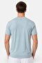 Men Slim Fit Short Sleeve Training T-Shirt, Ice Blue - 2