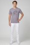 Men Sportswear Fit Short Sleeve Outdoor T-Shirt, Grey - 2