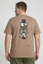 Men Sportswear Fit Short Sleeve Outdoor T-Shirt, Tan - 5