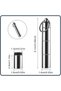 Personal pill dispenser, 2-piece metal keychain pill holder - waterproof, 3-compartment keychain aluminum alloy mini pill organizer travel case - 6