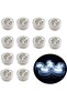 12 Flameless Flickering LED Candle Lights Underwater Battery Powered Remote Control Diving Lighting Christmas Cool White