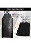 Waterproof PU leather apron, 43 x 26 inches heavy-duty dishwasher apron, oil-resistant kitchen work apron. - 2