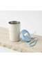 Stainless steel insulated mug - 450 ml - Leak-proof - Hot and cold beverage travel mug - Reusable, with lid and straw - Stylish white