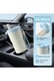 Stainless steel insulated mug - 450 ml - Leak-proof - Hot and cold beverage travel mug - Reusable, with lid and straw - Stylish white - 3