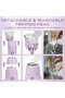 Electric shaver - Facial hair trimmer - Body hair removal - 2-in-1 function - 198 x 71 cm - Purple - 2