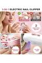 Electric Nail Clippers - 4 - in - 1 Automatic Nail Clippers - Low Noise - Built - in UV Nail Lamp and Storage Box - With LED Lighting and... - 3