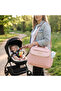Compact Diaper Backpack with Changing Pad & Shoulder Strap – Water-Repellent Baby Nappy Bag, Blush Pink - 2