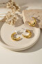 Yellow Color Crescent Design Bijoux Earrings - Stylish and Modern Look - 6