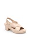 Cross‑Strap Platform Heel Sandals