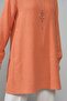 Summer Women's Tunic Casual Slim Sofia Linen Tunic with Necklace - 4