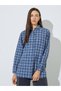 Multi-Color Checked Longline Oversize Shirt - 3