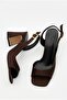 Women's Suede Designer Asymmetrical Strapped Square-Toe Thick-Heeled Shoes - 6