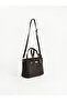 Leather look women's shoulder bag - 3