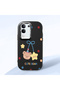 Vivo Y29 Compatible Case Camera Protector Black Silicone Couple Phone Case Bear Patterned