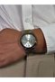 Vintage White Dial Double Color Gold and Silver Men's Wristwatch Steel Band Stainless Steel Case Does Not Fade - 3