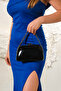 Black Patent Leather Chain Strap Shoulder Evening Dress Wedding Evening Bag - 5
