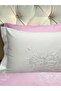 White Embroidered Pink-White Winter Baby Duvet Cover Set - 4