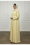 Floral Trim Abaya | Nida Fabric - 3