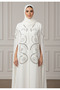 Beaded Cape Abaya |Crepe Fabric - 3