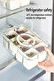 1 Piece Picnic Set 8 Compartments with Lid Lock Portable Storage Container Breakfast Organizer Picnic Set - 7