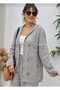 Hooded Colorful Star Embroidered Long Sleeve Pocketed Drawstring Cotton Linen Cardigan