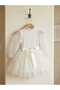 Tulle Sleeves, Unprinted Upper Part, Plain Ribbed Lining, Tutu Dress - 4