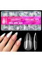 Medium Almond 600 pieces of almond-shaped nail tips in medium size - soft gel nail tips in almond sh - 8
