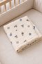 Single Layer 100% Cotton Multi-Purpose Newborn Baby Muslin Cover & Blanket 85X90 cm 1 Piece - 2