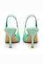 Aura Women's Transparent Open Back Pointed Toe Women's Heeled Shoes 9cm - 6