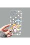 iPhone 13 Compatible Camera Protected Anti-Shock Aesthetic Print Patterned Transparent Silicone Case